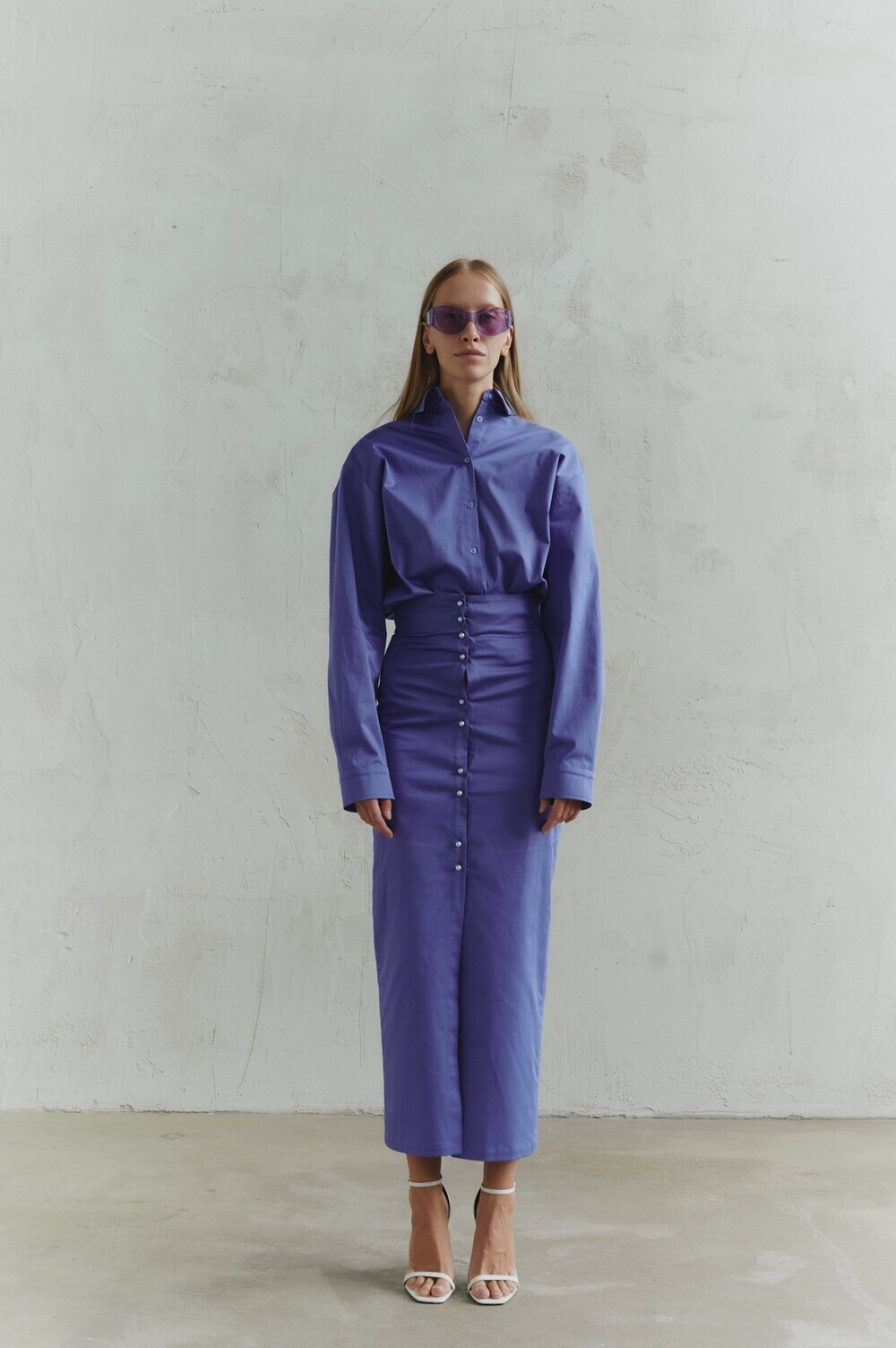 Button down shirt blue